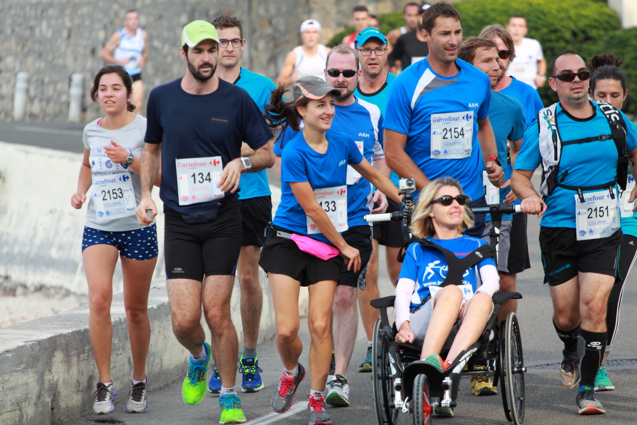 Courir pour une fleur