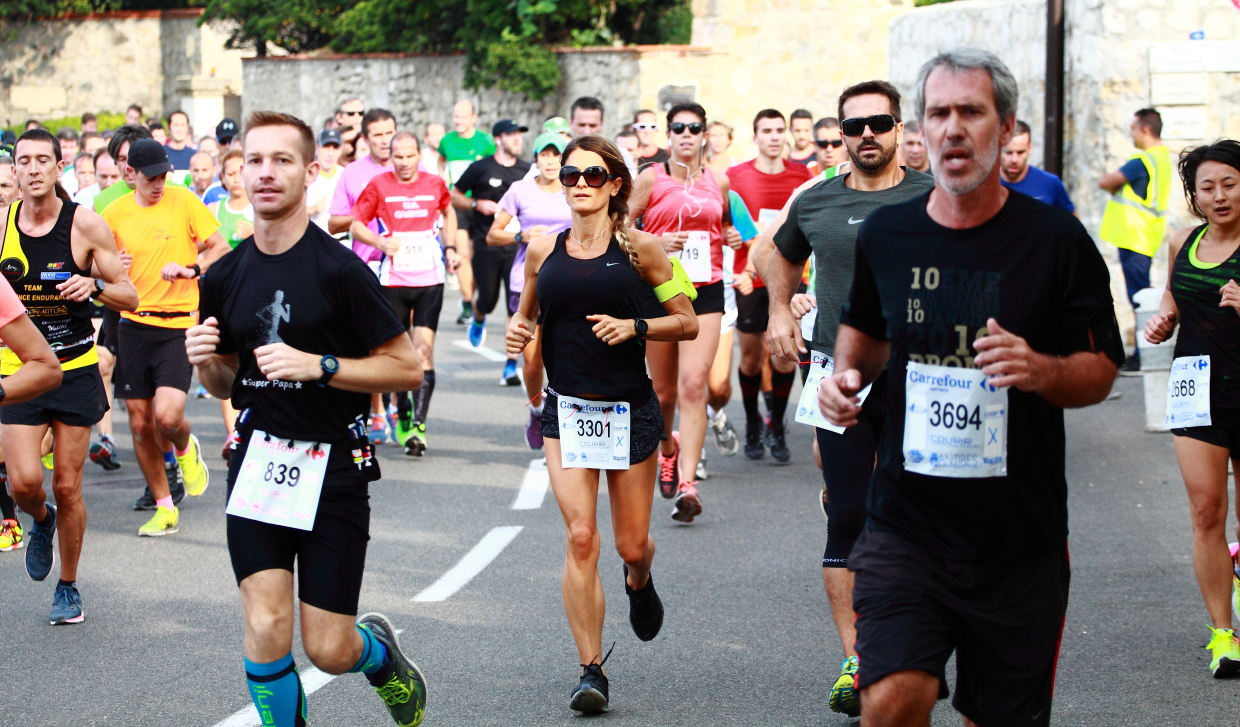 Courir pour une fleur