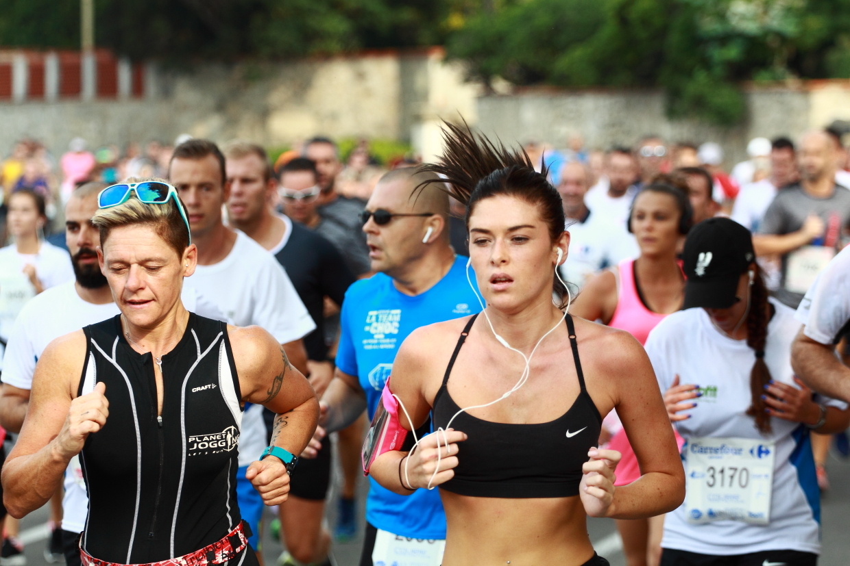 Courir pour une fleur