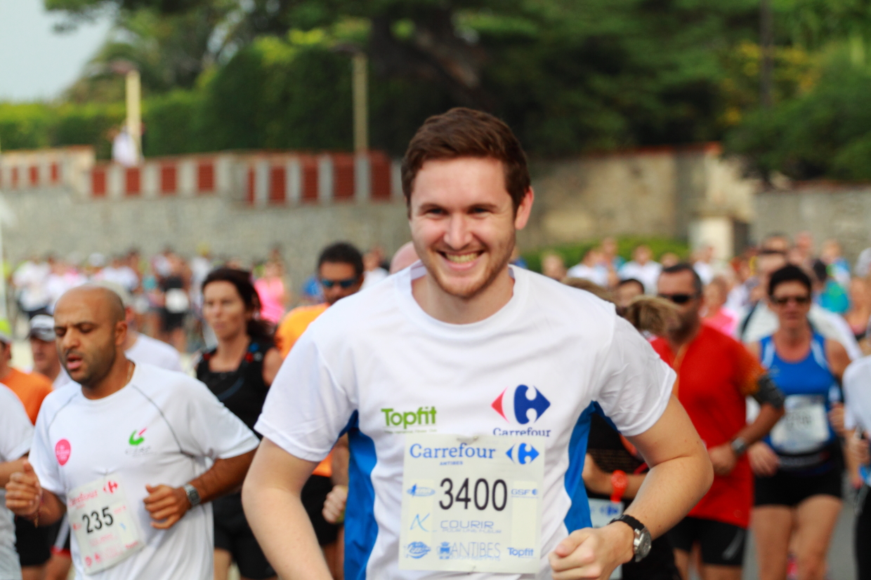 Courir pour une fleur