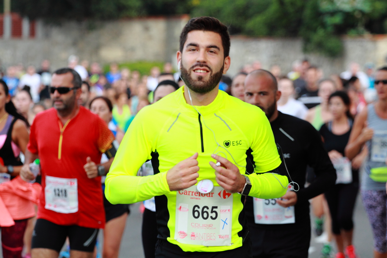 Courir pour une fleur