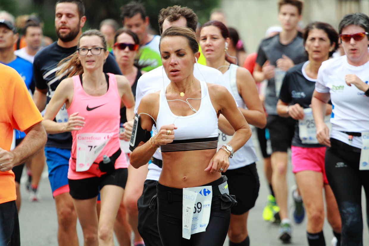 Courir pour une fleur