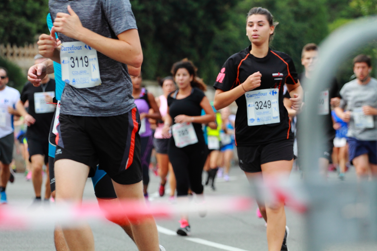 Courir pour une fleur