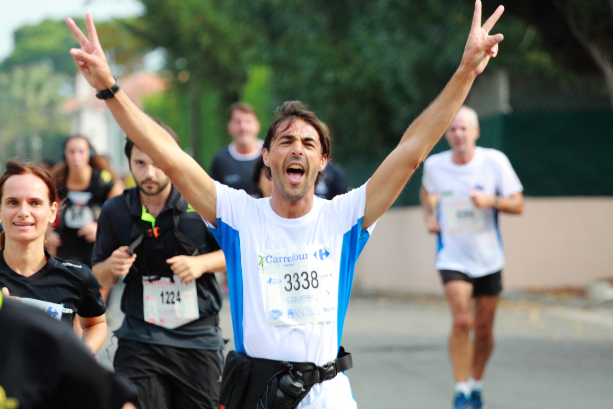 Courir pour une fleur