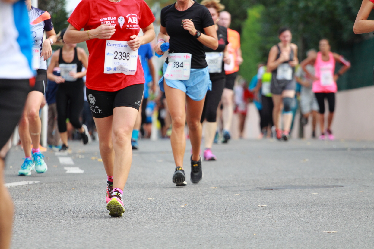 Courir pour une fleur