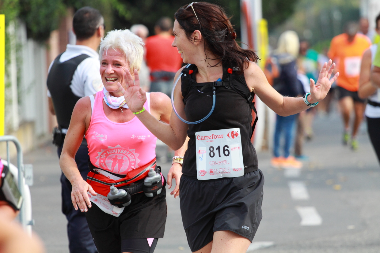 Courir pour une fleur