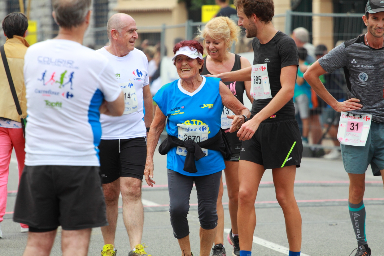 Courir pour une fleur