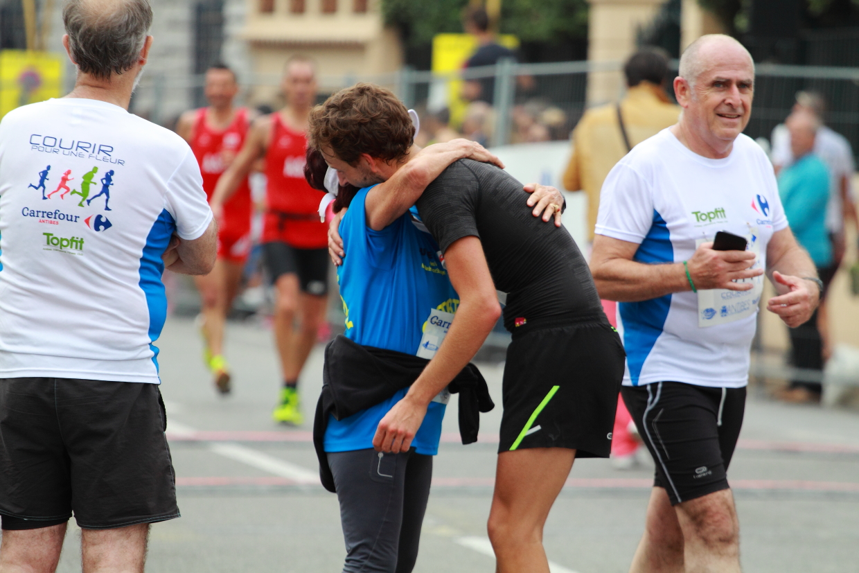 Courir pour une fleur