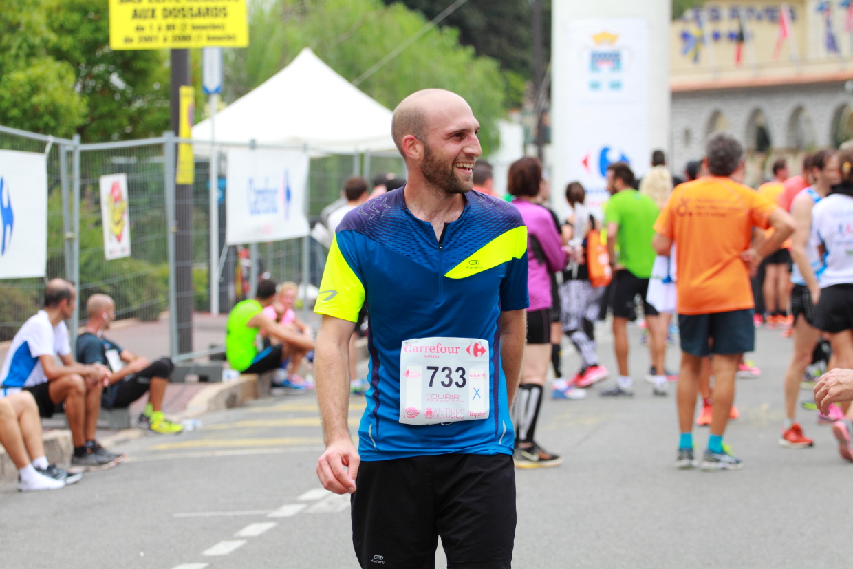 Courir pour une fleur