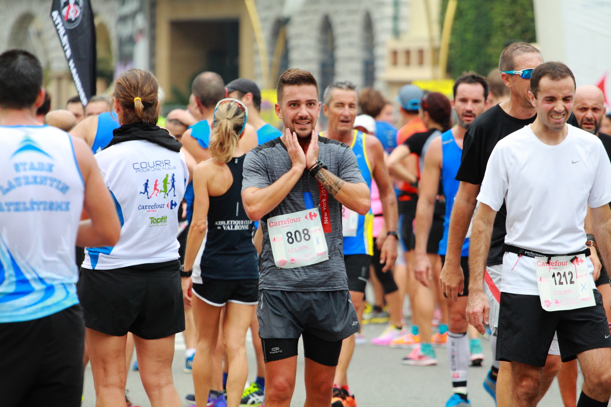 Courir pour une fleur