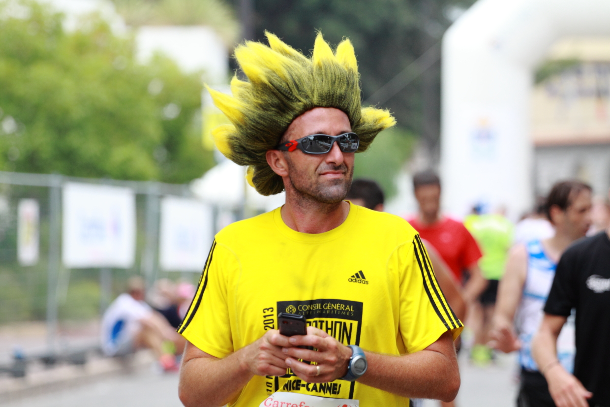 Courir pour une fleur