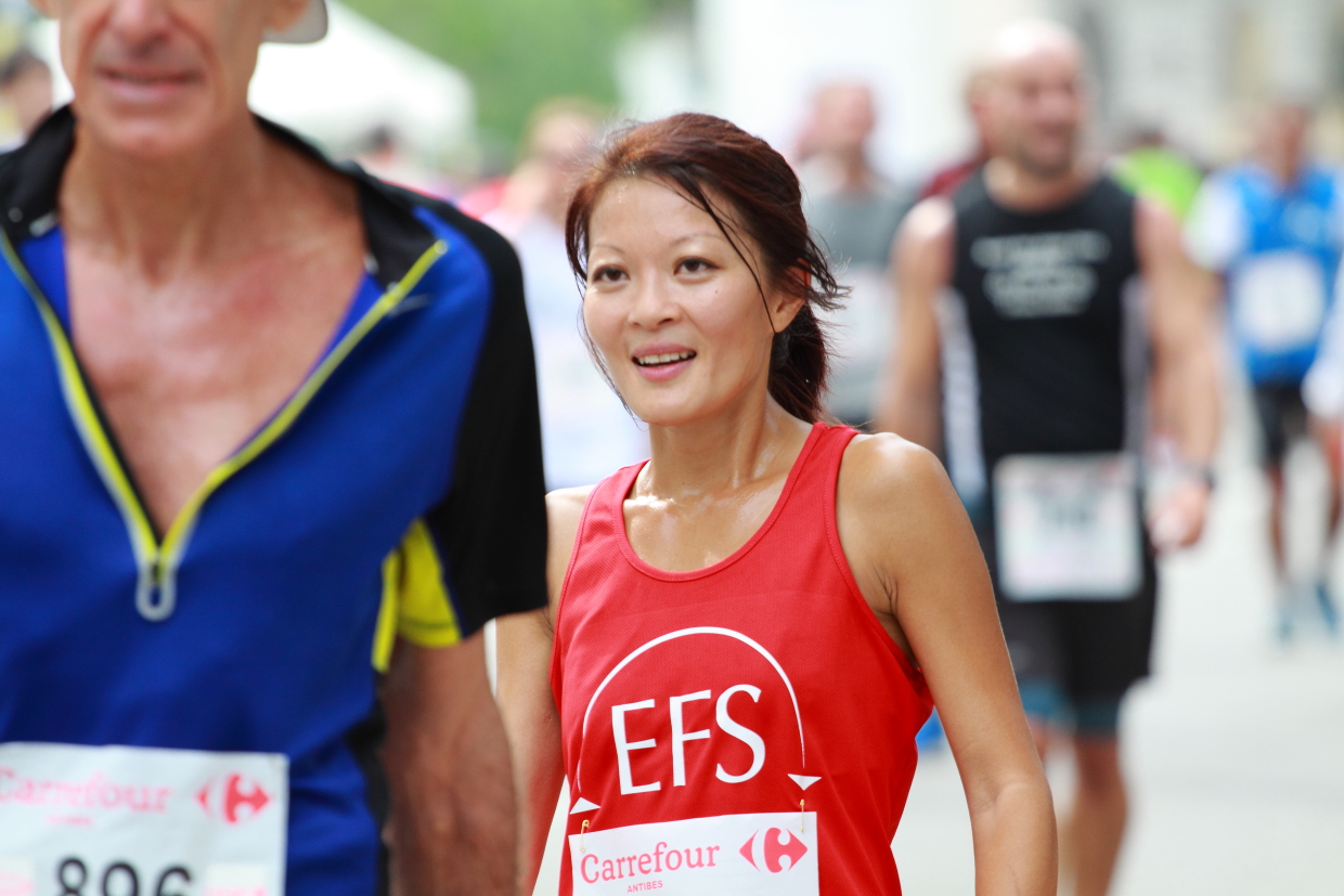 Courir pour une fleur