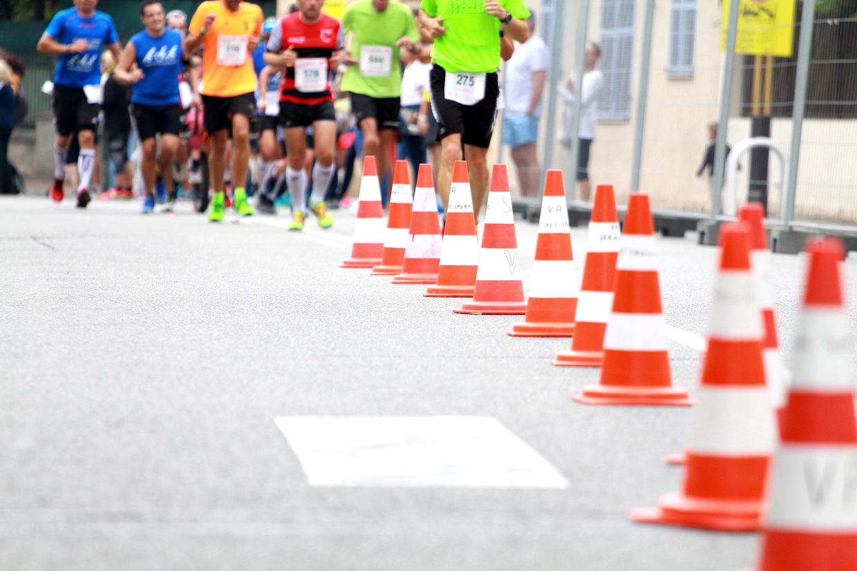 Courir pour une fleur