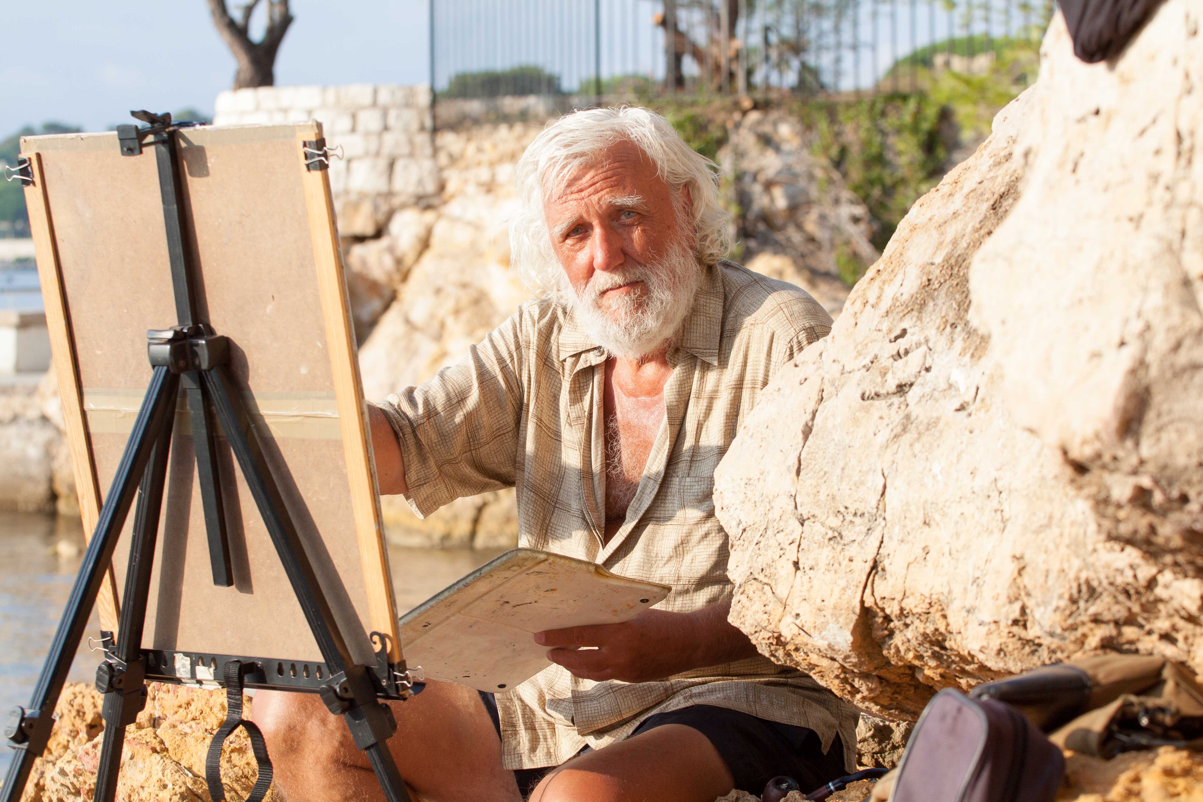 An artist at work in Cap d’Antibes