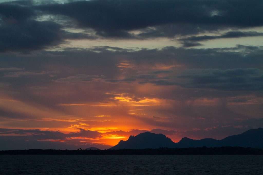 december sunset cap d'antibes