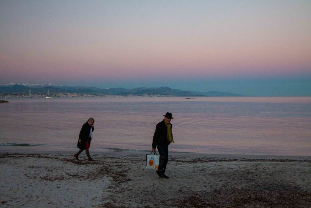 sunset plage salis cap d'antibes